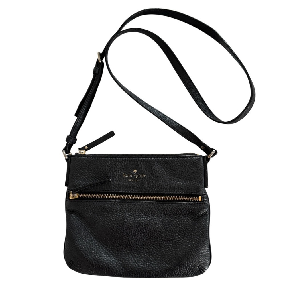 Kate Spade Small Black Crossbody Pebbled Leather